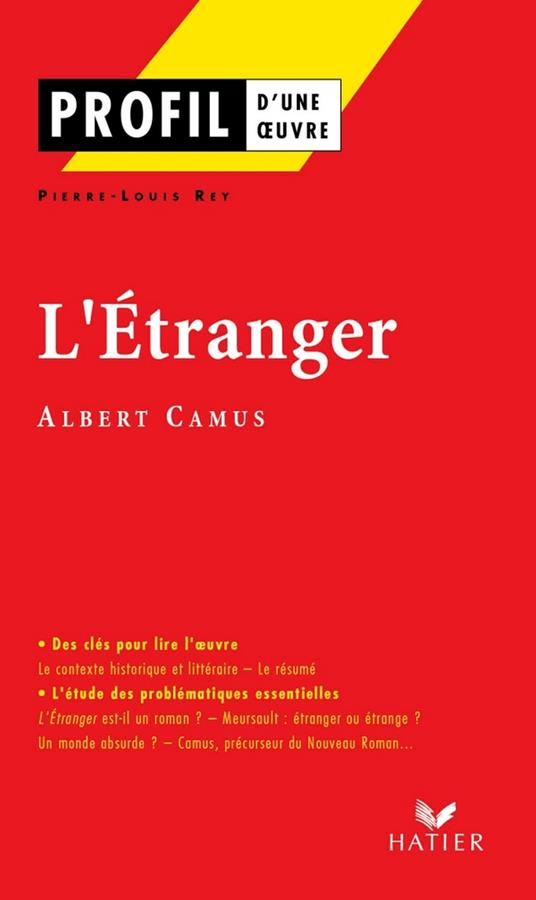 Profil - Camus (Albert) : L'Etranger