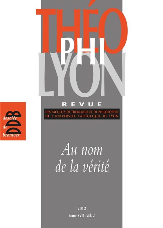 Théophilyon, N° 17 Volume 2, Nove