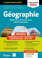 Mémento Géographie BCPST / TB / CPGE littéraires / CAPES / Agrégation - Conforme au nouveau programme