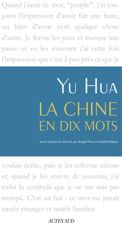 La Chine en dix mots