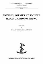 Mondes, formes et société selon Giordano Bruno