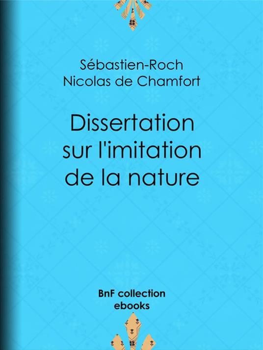 Dissertation sur l'imitation de la nature