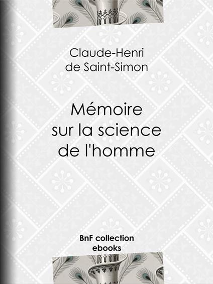 Mémoire sur la science de l'homme