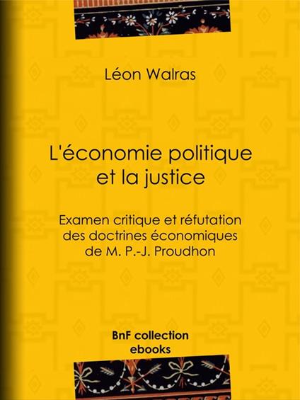 L'Économie politique et la justice