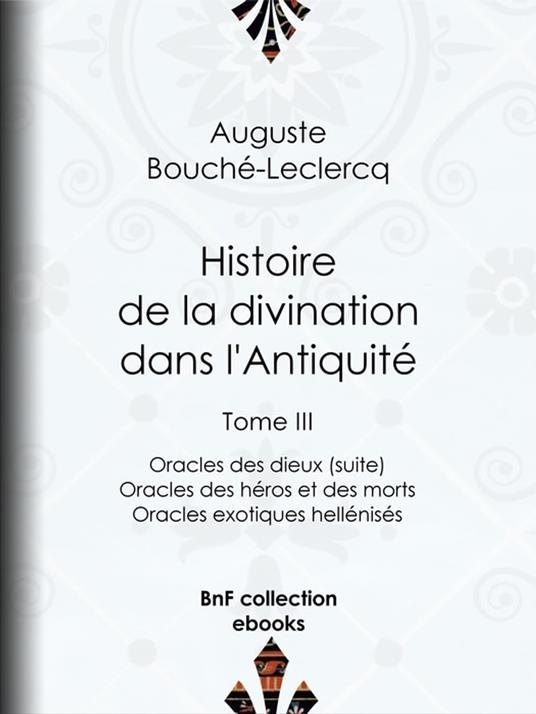 Histoire de la divination dans l'Antiquité