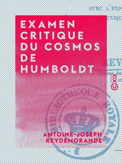 Examen critique du cosmos de Humboldt