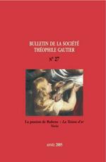 Bulletin de la société Théophile Gautier n27