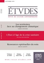 Revue Etudes - L'Etat Français à l'âge de la crise sanitaire, Nicolas Roussellier