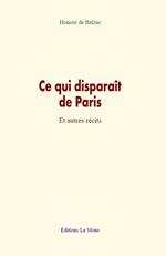 Ce qui disparaît de Paris