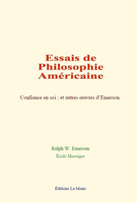 Essais de philosophie américaine