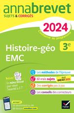 Annales du brevet Annabrevet 2024 Histoire-géographie EMC 3e