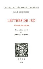 Lettres de 1587 : l'année des Reîtres
