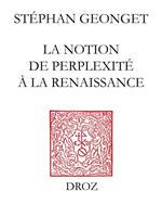 La Notion de perplexité à la Renaissance