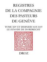 Registres de la Compagnie des pasteurs de Genève au temps de Calvin