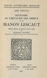 Histoire du Chevalier Des Grieux et de Manon Lescaut