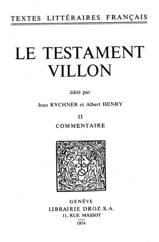 Le Testament