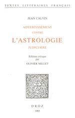 Advertissement contre l'astrologie judiciaire