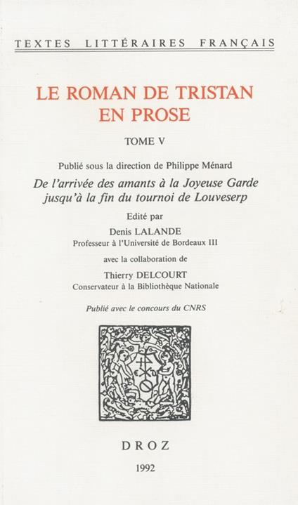 Le roman de Tristan en prose