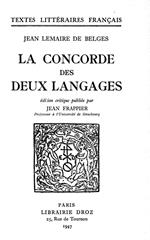 La Concorde des deux Langages