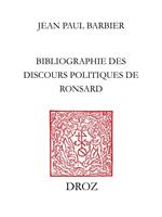 Bibliographie des discours politiques de Ronsard