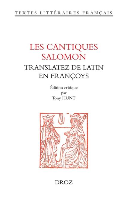 Les cantiques Salomon translatez de latin en françoys