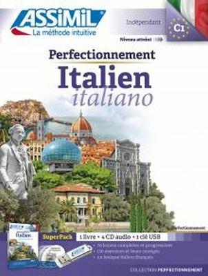 Perfectionnement italien. Con USB formato MP3. Con 4 CD-Audio - F. Benedetti - copertina