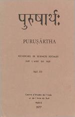 Recherches de sciences sociales sur l'Asie du Sud. Volume III