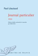 Journal particulier. 1933