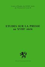 Études sur la presse au xviiie siècle