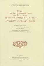 Essai sur les probabilités de la durée de la vie humaine