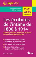 Les écritures de l'intime de 1800 à 1914