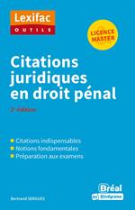 Citations juridiques en droit pénal - Licence, Master