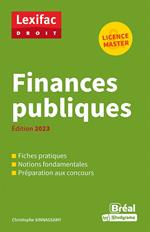 Finances publiques - Licence, Master - Édition 2023