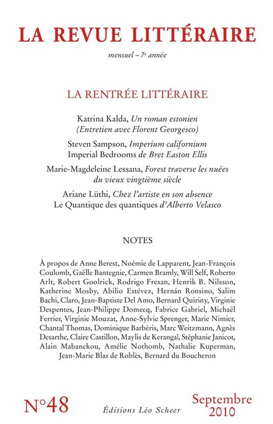 La Revue Littéraire N°48