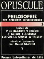 Philosophie des sciences historiques