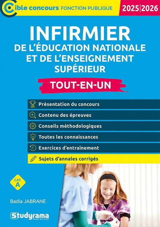 Infirmier de l’Éducation nationale et de l’enseignement supérieur - Tout-en-un - Catégorie A - Concours 2025-2026