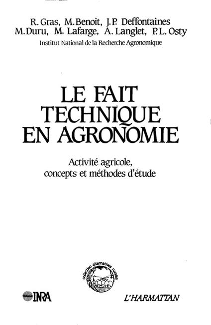 Fait technique en agronomie