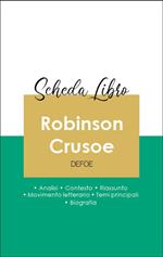 Scheda libro Robinson Crusoe (analisi letteraria di riferimento e riassunto completo)