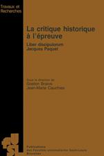 La critique historique à l'épreuve