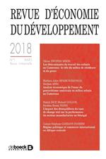 Revue d'économie du développement