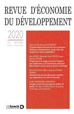 Revue d'économie du développement