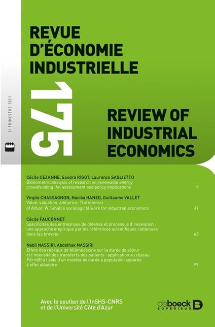 Revue d'économie industrielle