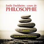Durkheim : Cours de philosophie