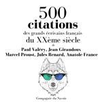 500 citations des grands écrivains français du XXème siècle