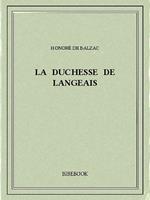 La duchesse de Langeais