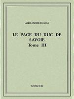 Le page du duc de Savoie III