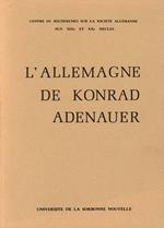 L'Allemagne de Konrad Adenauer