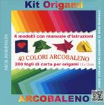 Kit origami. 40 colori arcobaleno. Con gadget