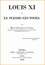 Louis XI et le Plessis-lès-Tours