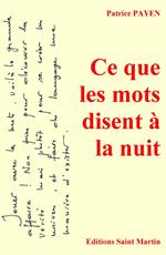 Ce que les mots disent à la nuit